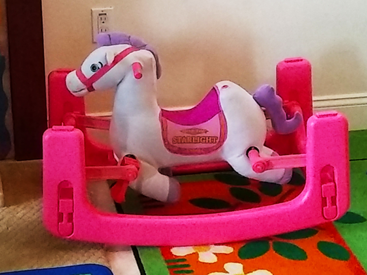 Pink Starlight Rocking horse toy